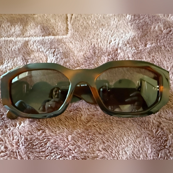 Versace Medusa (Unisex) Biggie Havana Brown 0VE4361 Sunglasses (EUC) - Picture 2 of 9